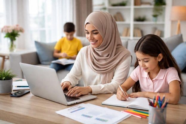 Domáca práca s rodinou pohromade