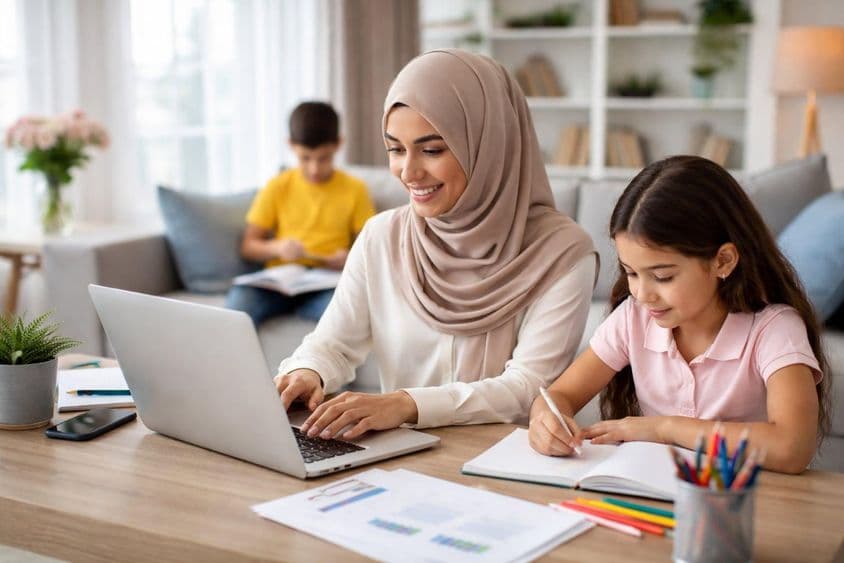 Domáca práca s rodinou pohromade