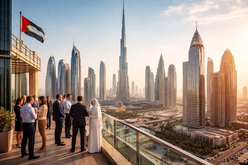 Panoráma obchodnej stability Dubaja