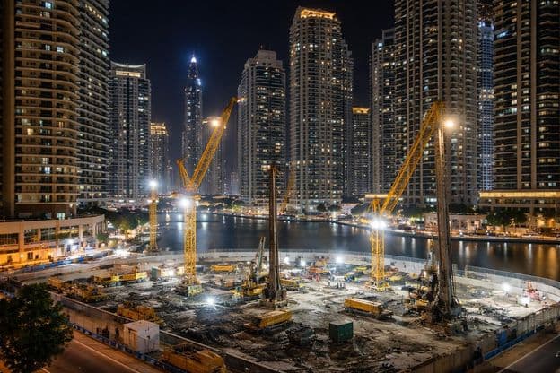 Nočný hluk v Dubaji