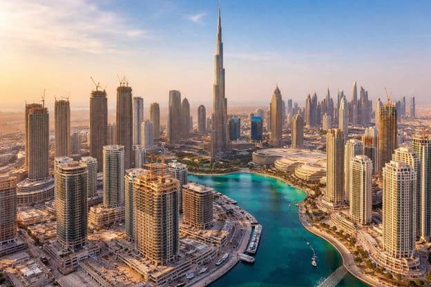 Moderná panoráma Dubaja