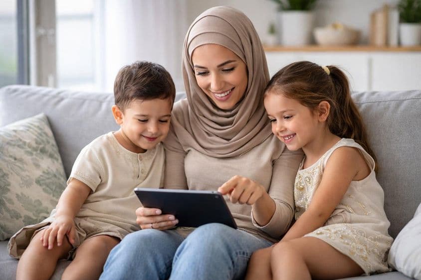 Rodinný digitálny moment