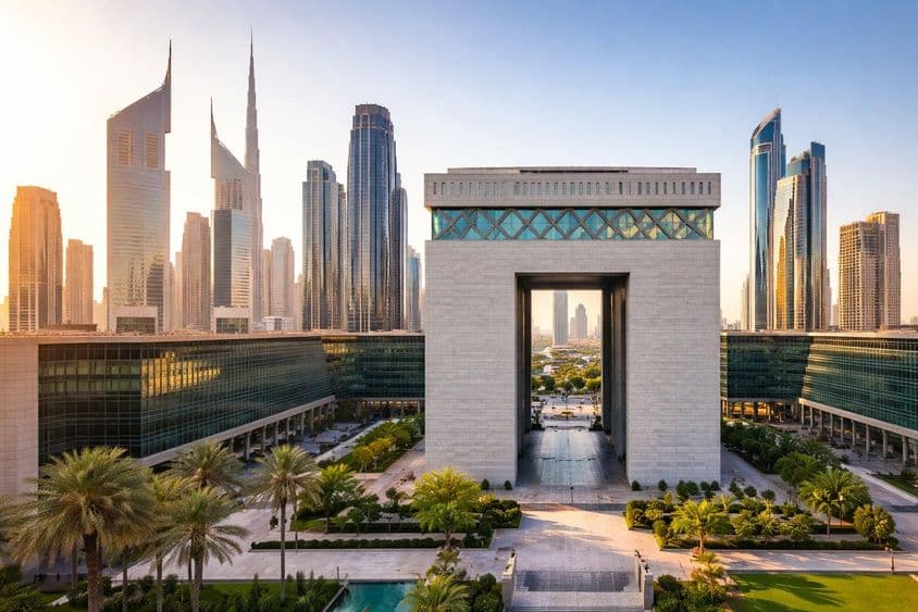 Panoráma finančného centra Dubaja