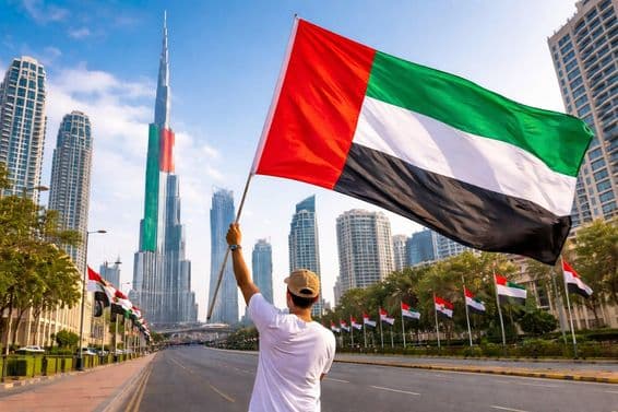 Národná jednota s vlajkou