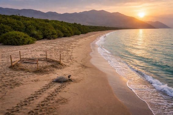 Zachovaný poklad pláže Kalba