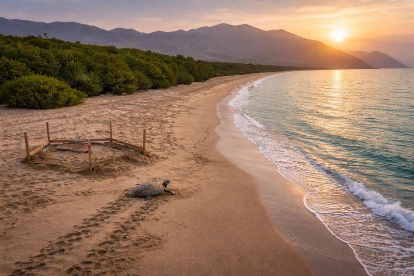 Zachovaný poklad pláže Kalba