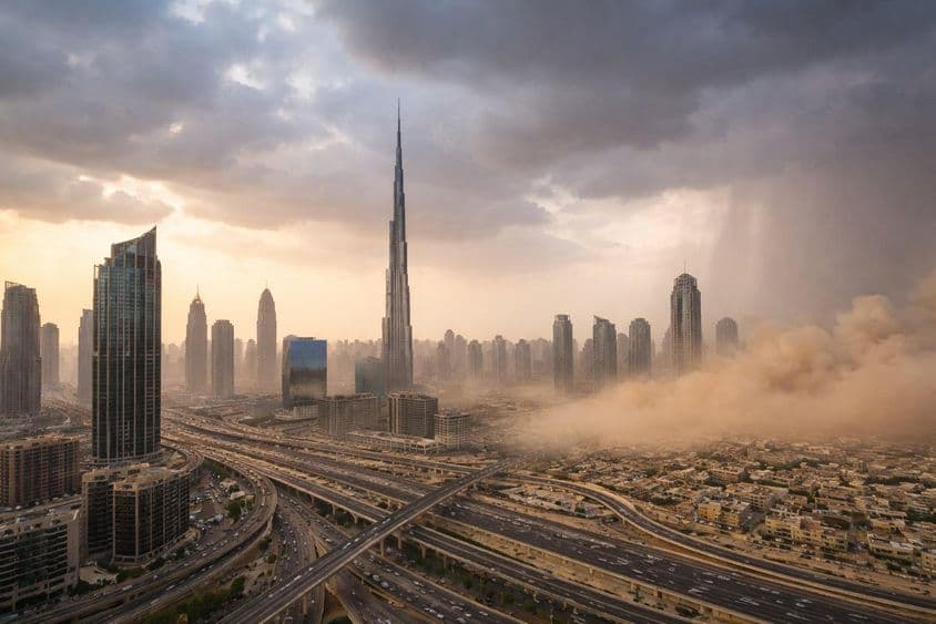 Dubaj pokoj pred búrkou