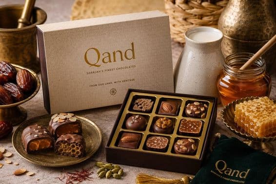 Luxusná kolekcia čokolád zo Sharjah