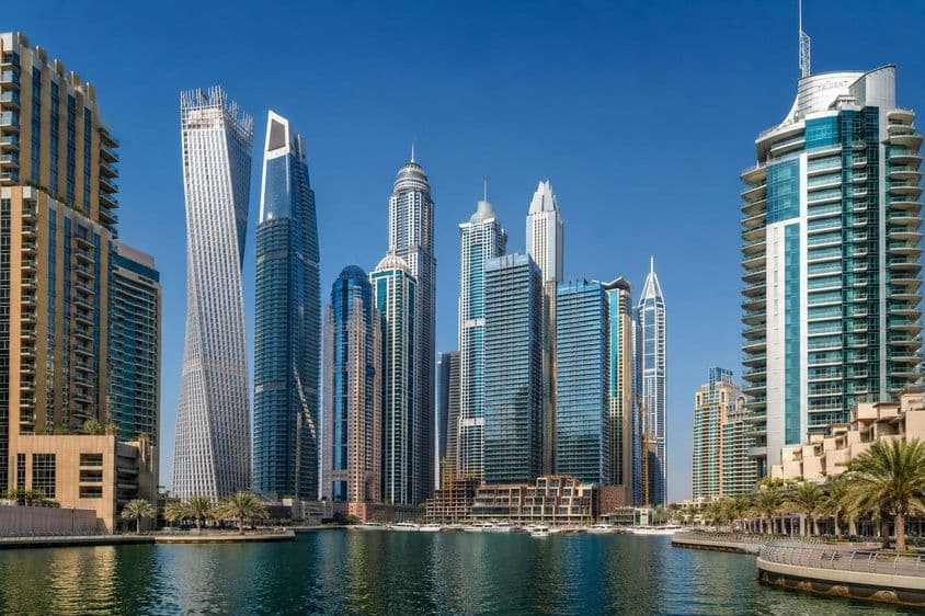 Dubajská horúčava, mestská krajina