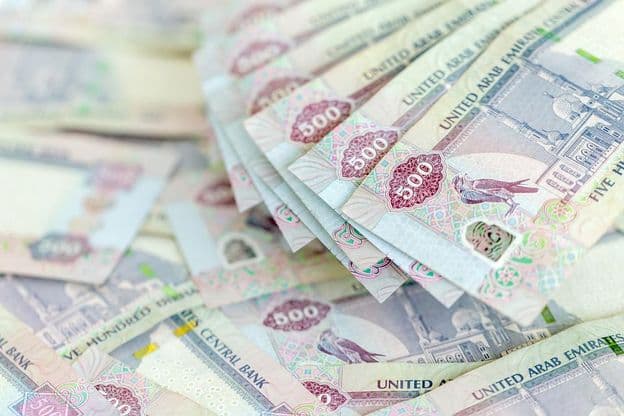 Spojené arabské emiráty dirhamy.